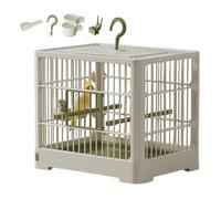 Cage à Oiseaux de Voyage - Cages à Oiseaux ornementales, légères et Amovibles, poignée à Crochet pour tourtereaux, perroquets, pinsons, perroquets