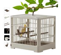 Cage à oiseaux de voyage - Conteneur à oiseaux portable, transporteur de voyage pour oiseaux | Plateau détachable avec poignée à crochet Cage à oiseaux, pour cage à oiseaux pour parro