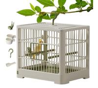 Cage à oiseaux de voyage - Conteneur portable avec poignée à crochet, design léger | Plateau amovible, idéal pour les pinsons, transporteurs d'oiseaux pour les petits oiseaux