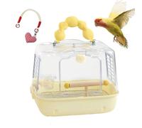 Cage à oiseaux de voyage, sac de transport transparent pour perroquet, perruche ondulée à transporter | Pour les promenades en plein air et les aventures avec calopsittes, perruches et perruches