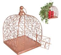 Cage à oiseaux déco 26x36cm Cuivre Cage à plantes Panier à fleurs Porte-bougies Volière