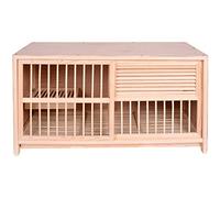 Cage à oiseaux décorative - Design écologique pour l'élevage de pigeons, demi-stores avec support d'œuf, installation facile, barrière coulissante