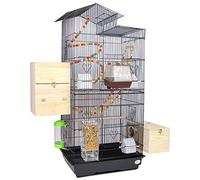 Cage à oiseaux décorative pour la maison, grande cage à perroquet, design en forme de maison, idéal pour perruches et oiseaux d'amour