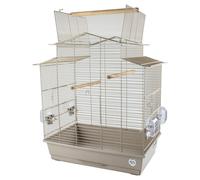 Cage À Oiseaux Duvo+ Iza Mocha 58x38x65 Cm Pour Canaris Et Perruches