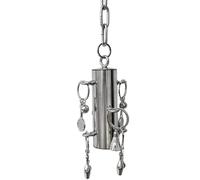 Cage à oiseaux en acier inoxydable - Jouets résistants pour cages à oiseaux en acier inoxydable | Cloche en acier inoxydable pour oiseaux | Pendentif de cage de jouet -Bi