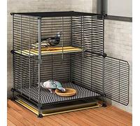 Cage à oiseaux en métal avec plateau amovible pour perruches, calopsittes, inséparables, pigeons, poules, canards, oies et autres volailles