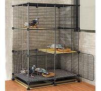 Cage à oiseaux en métal avec plateau amovible pour perruches, calopsittes, inséparables, pigeons, poules, canards, oies