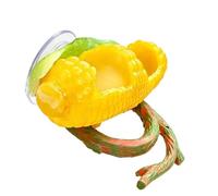 Cage à Oiseaux en résine, Tasse d ' Eau pour Petits Oiseaux de Compagnie, Bol d ' Alimentation monté par Ventouse, de Perche, décor de Fruits Attrayant à l ' intérieur, Tasse de volière, Bol de Cage
