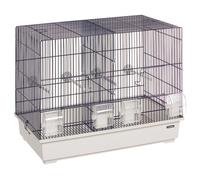 Cage À Oiseaux Flamingo Timor 59x37x47cm Avec Cloison, 4 Bols & Perchoir