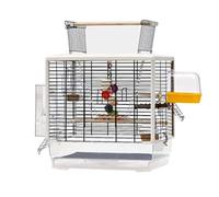 Cage à Oiseaux, Grande Cage à Oiseaux Transparente, ornementale, Transporteur d'élevage de Luxe, vol carré(Style D)