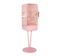 Cage À Oiseaux Grande Cage À Perroquet avec Support Étagère De Rangement for Calopsitte Conure Soleil(Rosa)