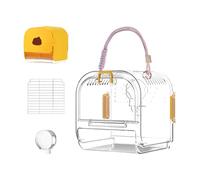 Cage à oiseaux, habitat pliable, plateau facile à nettoyer, 18,3 x 18,3 x 17 cm, cage spacieuse pour perruches, calopsittes, perruches, inséparables, rangement compact et transport