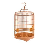 Cage À Oiseaux Intérieur Exterieur Cage À Oiseaux Ronde De Style Vintage, Suspendue, Portable, Étanche, Porte-Maison Durable pour Perruches