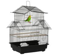 Cage à oiseaux intérieure perchoirs mangeoires plateau amovible poignée 50.5 x