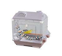 Cage à Oiseaux | Léger Respirant Anti-évasion | Cage pour Calopsitte avec Boîte à Nourriture, Perchoir et Bouteille d'eau,pour Voyage Extérieur Camping Visite Vétérinaire Avion Et Maison