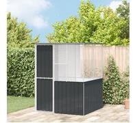 vidaXL Cage à oiseaux – Moderne d'extérieur Anthracite Acier galvanisé 154x154x200 cm