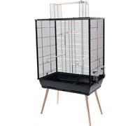 Cage À Oiseaux Neo Jili Xl. Couleur Noire. Taille Xl. 81x 48 X Hauteur 132 Cm..