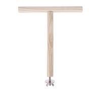 Cage à Oiseaux Perche Stand Pole, Support de Jouet Perroquet en Forme de T, Accessoires pour Oiseaux Fournitures