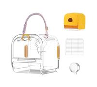 Cage à oiseaux, perroquet, grandes cages de perroquet en métal, nid de perroquet avec plateau extensible facile à nettoyer, fournitures d'oiseaux pliables avec intérieur spacieux et respirant pour