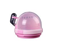 Cage à Oiseaux Petit Perroquet Rond couvaison Portable Pique-Nique Transporter Cage Valise Oiseau Aviation Cage avec Buveur Transparent Cage à Oiseaux Cage à Oiseaux Perroquet(Pink)