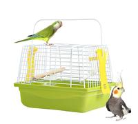 Cage à oiseaux portable avec poignée, cage à oiseaux portable pour voiture, cage à oiseaux portable, conception de poignée, accessoires de transport d'oiseaux pour inséparables, perruches, cacatoès
