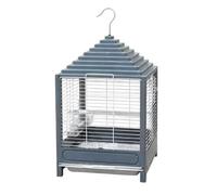 Cage À Oiseaux Portable for Perroquet, Idéale for Les Activités De Plein Air, Usage Quotidien Et Fonctionnel(Grey)
