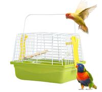Cage à oiseaux portable pour perroquets en plein air - Le bol peut être facilement retiré à tout moment pour garder votre espace de vie bien rangé et hygiénique