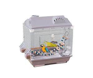 Cage à oiseaux portable, transporteur anti-fuite, petite cage respirante pour perruches canaris, construction robuste, accessoire de voyage pour animaux de compagnie, logement pour oiseaux intérieur e