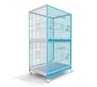 Cage à oiseaux pour perruches et grands oiseaux avec roues universelles, idéale pour perroquets gris africains, canaris, perroquets solaires et tourterelles