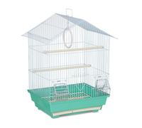 Cage à oiseaux rectangulaire pratique pour perruches 49 x 39,5 x 32 cm avec man