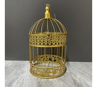 Cage à oiseaux ronde décorative vintage en fer - Décoration de mariage - Décoration d'intérieur ou d'extérieur