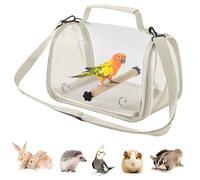 Cage à Oiseaux - Sac De Transport De Oiseaux Avec Un Perche Debout | Sac À Dos Pour Animaux Respirant Léger Pour Canari Perruche Macaw Hamster Animal