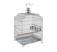 Cage à Oiseaux Solide, Cage à perruches, Peut Apporter Une boîte d'élevage, Grande Cage à Oiseaux en Acier Inoxydable, Peut se Baigner, Cage Suspendue pour Petits Oiseaux, tourtereaux, pinsons,