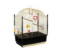 Cage à oiseaux solide intérieur/extérieur en acier inoxydable pour perroquet, pigeon, portable, petite taille, cage de voyage pour animal domestique, cage à oiseaux (A)
