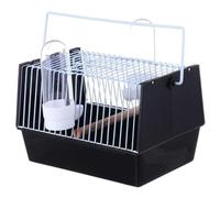 Cage à Oiseaux, Style-Classique Cage À Oiseaux en Fil Métallique, De Voyage pour Et Maison Suspendue pour Perruches, Pinsons, Porte-Oiseaux avec Mangeoire Cage à volaille