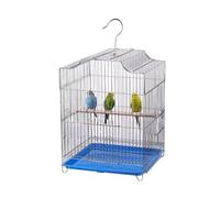 Cage à Oiseaux, Style-Classique Cage À Oiseaux Perruche pour Suspendre Maison Mangeoire Abreuvoir Et Support avec Accessoires Cage à volaille