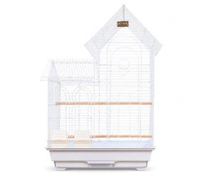 Cage à Oiseaux Villa Métal Double Toit, Color to 2 | Construction robuste, Logement pour pinsons, Hébergement quotidien, Pour propriétaires