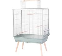 Zolux Cage grillagée Néolife 80 surélevée pour perruche, calopsitte, canari 81 x 48 x 130 cm Vert