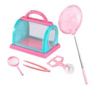 Cage à Papillons - 19 x 15 x 19 cm - Boîte d'étude de la Nature - Kit d'observation Portable pour - Observateur de - Jouet ABS Durable - pour la Recherche sur Le Terrain et l'éducation