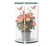 Cage à papillons | Terrarium extérieur résistant, transparent et respirant : clôture en maille pour élevage, abri de protection contre la croissance des chenilles, habitat de visualisation avec accès