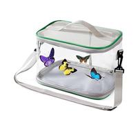 Cage à Papillons - Terrarium Pliable Anti-Évasion - Cage à Papillons Vivants pour chenilles - pour l'éclosion et l'élevage de chenilles, de coccinelles, de monarques et de Belles-Dames