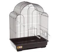 Cage À Perroquet Flamingo Bali Noire 42x30x58 Cm Pour Inséparables, Avec Tiroir