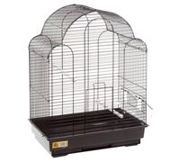 Cage À Perroquet Flamingo Bali Noire 42x30x58 Cm Pour Inséparables, Avec Tiroir