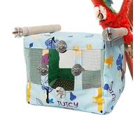 Cage à perroquets, tente de hamac pour oiseaux | Lit de couchage pour oiseaux respirant avec coussin froid | Grotte d'animaux en imperméable pour perruche Cockatiel Lovebird Gris Afrique