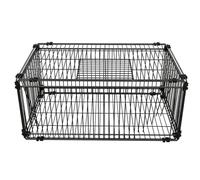 Cage à Pigeons Pliable, Cage à Oiseaux Pigeonnier MéTallique Cages pour Petits Animaux avec 4 EntréEs à Sens Unique Et Trappe De Toit pour Jardin Balcon Cour 60x40x26 Cm