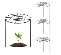 Cage à pivoines - 4 cages à fleurs pour d'extérieur | Anneau d'hortensia réutilisable pour arrangement de parterres de fleurs, roses, tomates et légumes