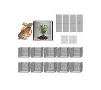 VEVOR Cage à Plantes Contre Animaux, Lot de 10, Grillage de Protection pour Plantes Fleurs légumes, 30,5x30,5 cm, 40 Mailles métalliques, Protecteur pour empêcher Lapins, Poules, écureuils d'entrer