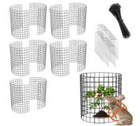 Cage à Plantes Contre Animaux, 42.8 x 33cm Grillage de Protection Extensible pour Fleurs Légumes avec Clous et Sangles, Protection Plantes Arbustes et Légumes Contre Les Animaux (5)