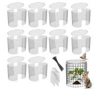 Cage à Plantes Contre Animaux, 42.8 x 33cm Grillage de Protection pour Plantes Fleurs légumes avec Couvercle, Protection Plantes Arbustes et Légumes Contre Les Animaux (10 Pack)