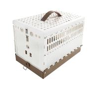 Cage à poche, porte-oiseaux pliables à l'épreuve de 12,6 pouces pour voyager, volière portable avec cadre en métal léger et serrure sécurisée, maison d'oiseaux pour l'utilisation de la cour extérieure